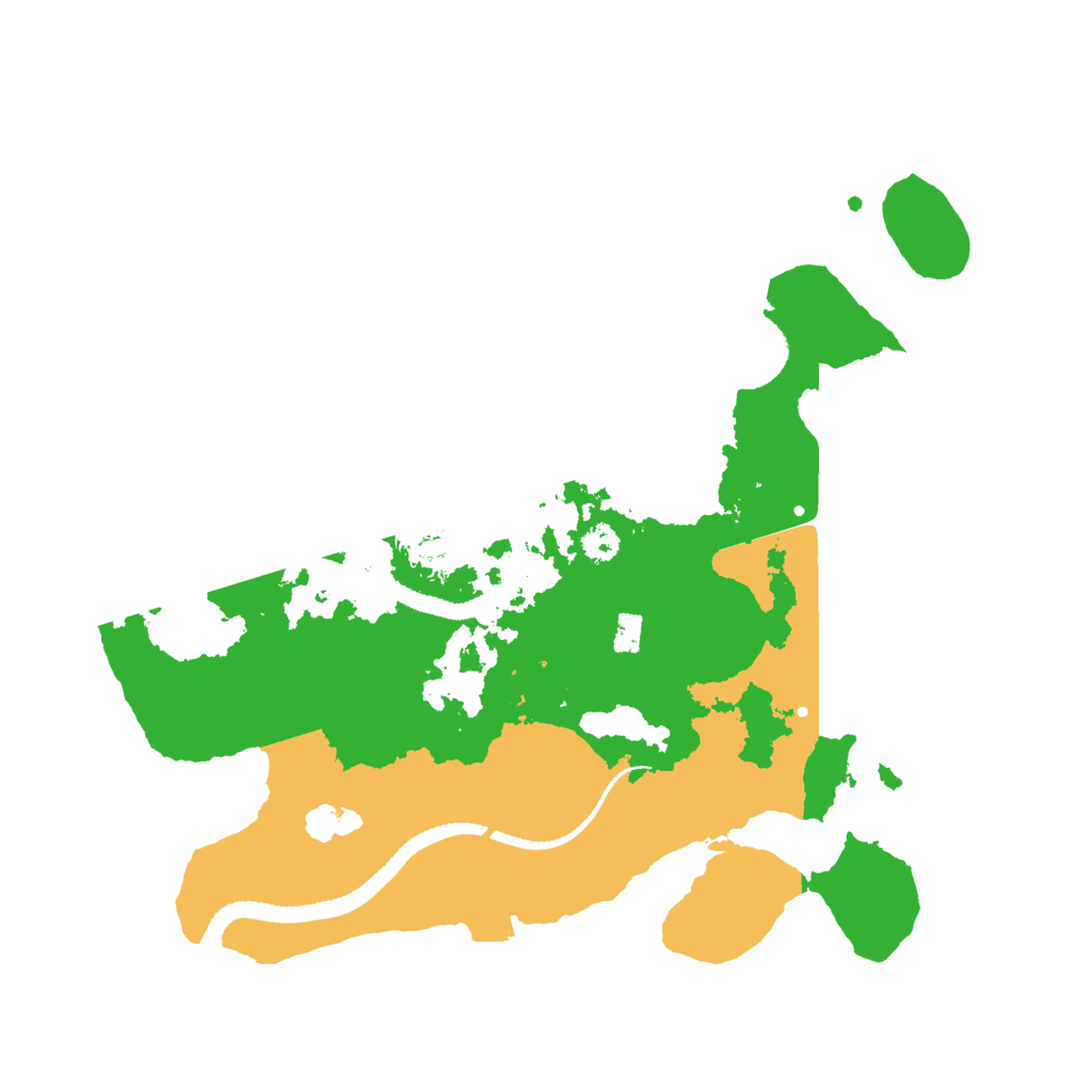 Biome Rust Map: Procedural Map, Size: 3000, Seed: 145075710