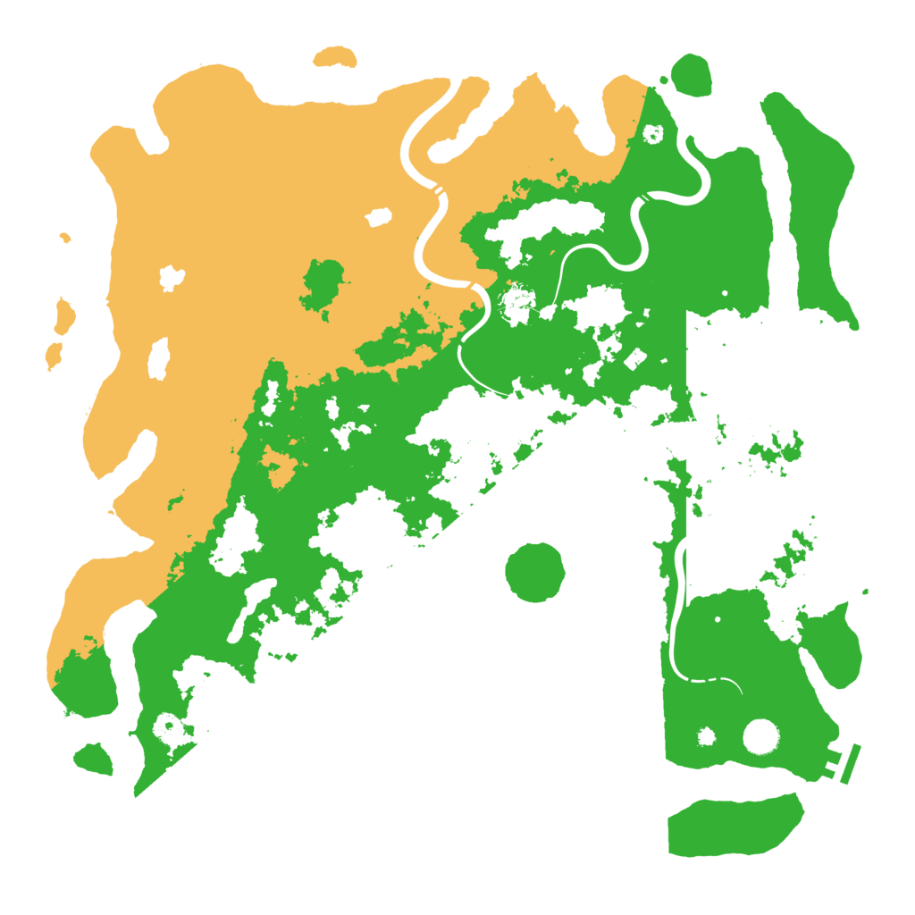 Biome Rust Map: Procedural Map, Size: 4500, Seed: 834241