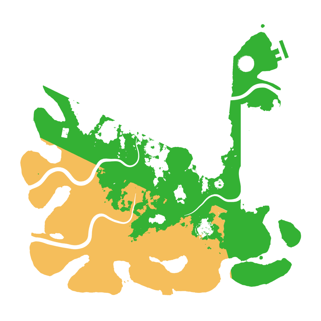 Biome Rust Map: Procedural Map, Size: 3500, Seed: 260029887