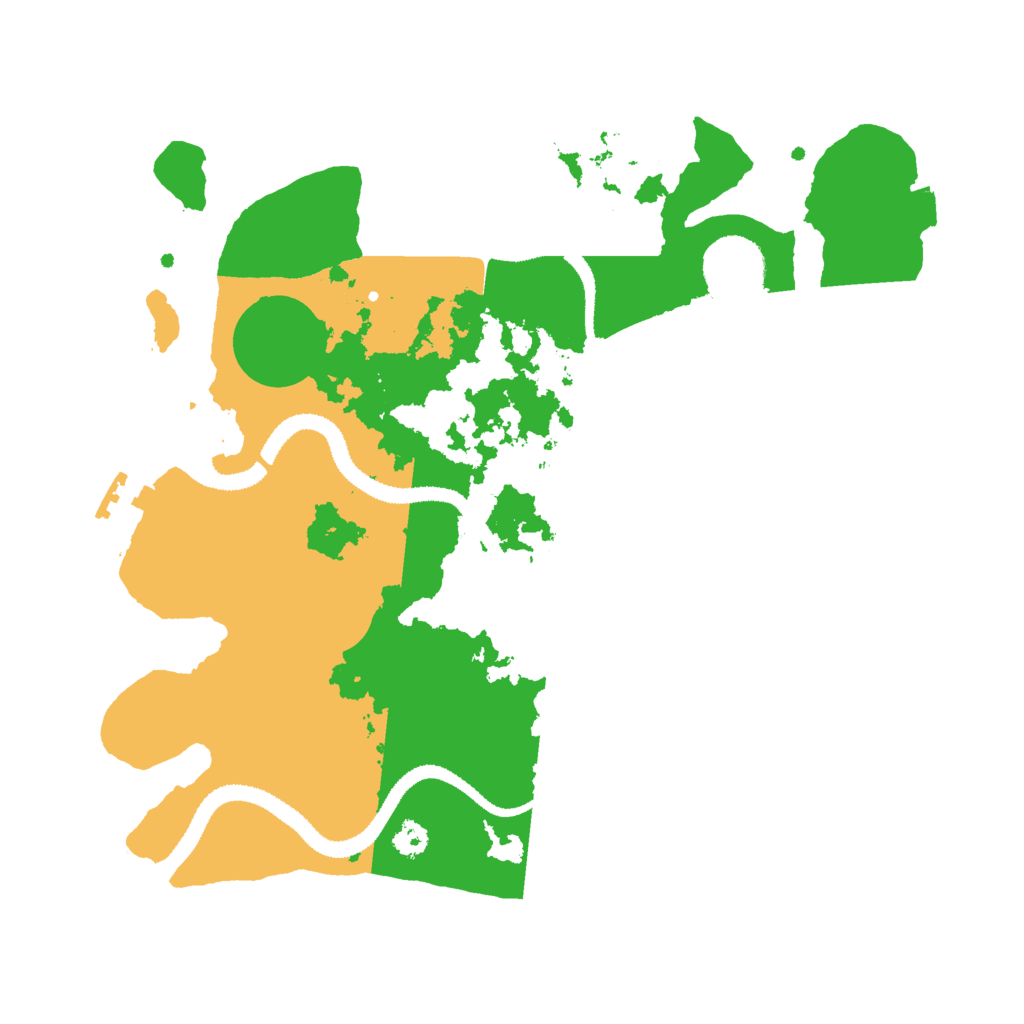 Biome Rust Map: Procedural Map, Size: 3000, Seed: 352913