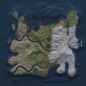 Thumbnail Rust Map: Procedural Map, Size: 3000, Seed: 352913, 11 Monuments