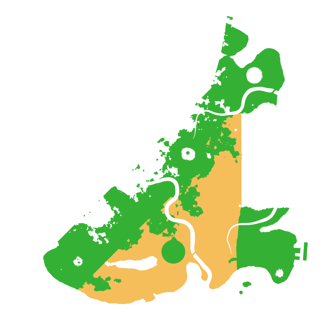 Biome Rust Map: Procedural Map, Size: 3600, Seed: 608435065