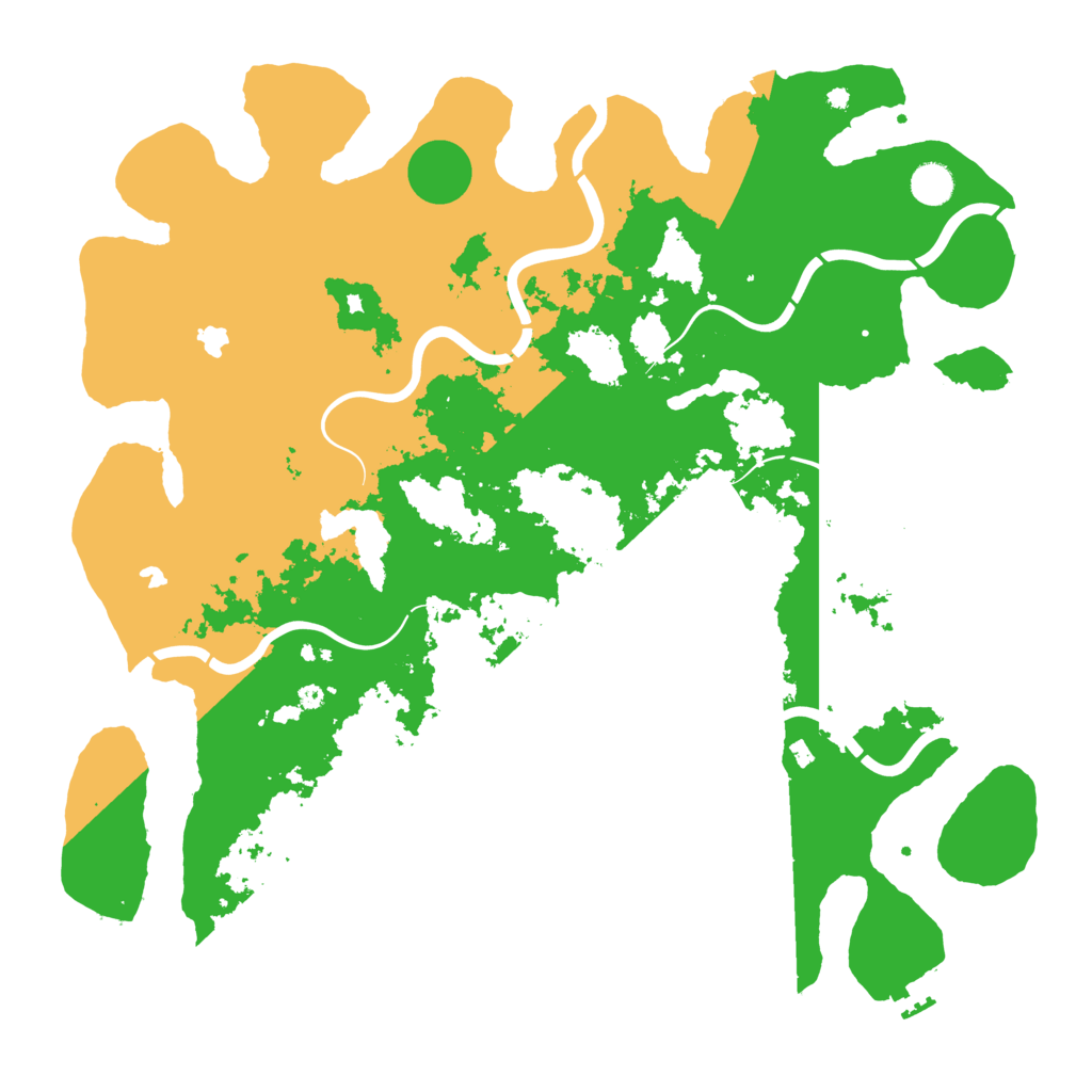 Biome Rust Map: Procedural Map, Size: 4500, Seed: 521741086