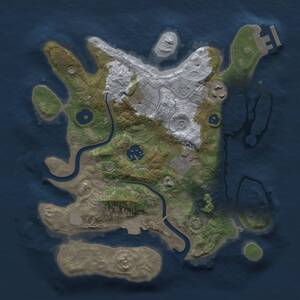 Thumbnail Rust Map: Procedural Map, Size: 2800, Seed: 1789384089, 9 Monuments