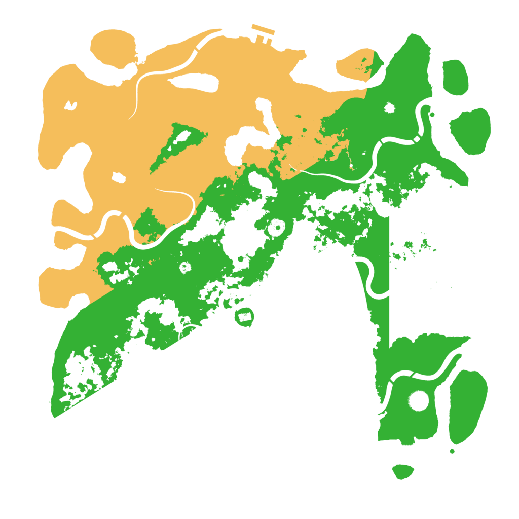 Biome Rust Map: Procedural Map, Size: 4500, Seed: 20251002
