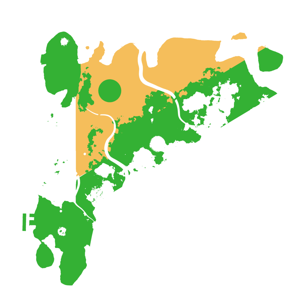 Biome Rust Map: Procedural Map, Size: 3500, Seed: 451678249