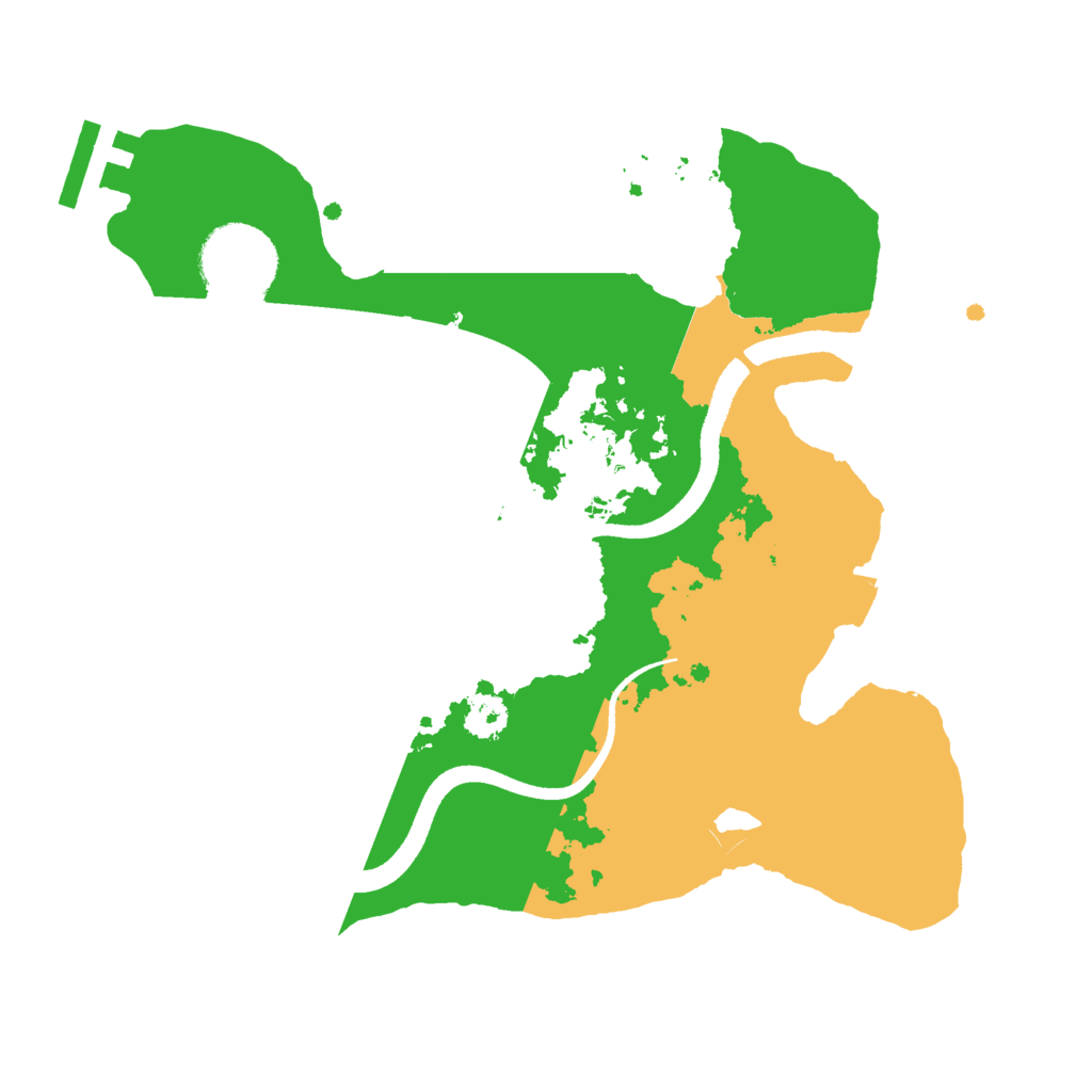 Biome Rust Map: Procedural Map, Size: 2500, Seed: 436522444