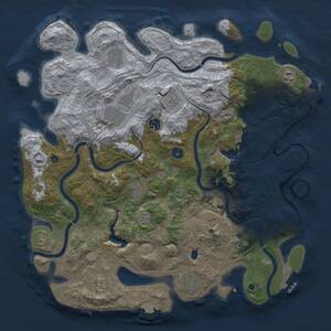 Thumbnail Rust Map: Procedural Map, Size: 4250, Seed: 1355201152, 16 Monuments