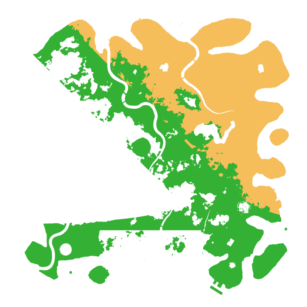 Biome Rust Map: Procedural Map, Size: 4500, Seed: 319316326