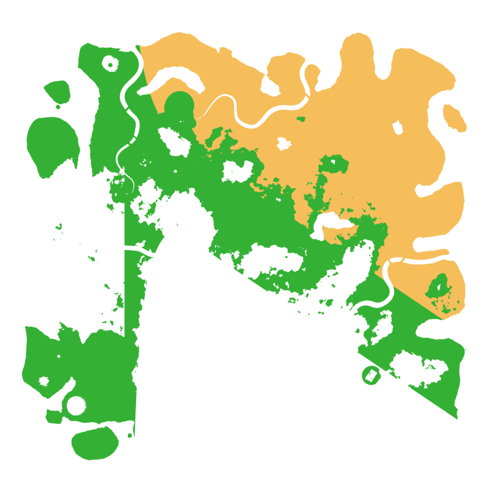 Biome Rust Map: Procedural Map, Size: 4600, Seed: 1579