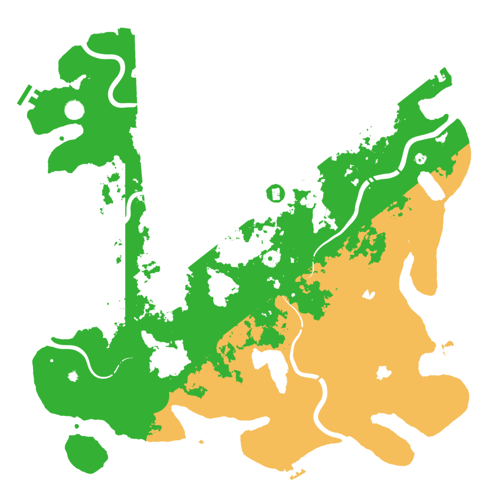 Biome Rust Map: Procedural Map, Size: 4500, Seed: 393581123