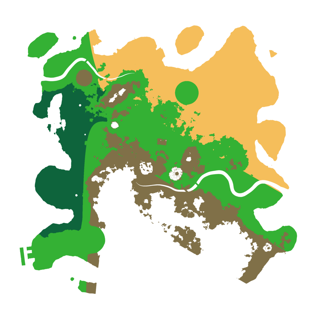 Biome Rust Map: Procedural Map, Size: 3600, Seed: 407490