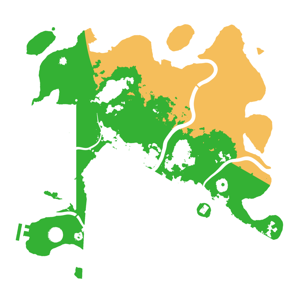 Biome Rust Map: Procedural Map, Size: 3600, Seed: 407490