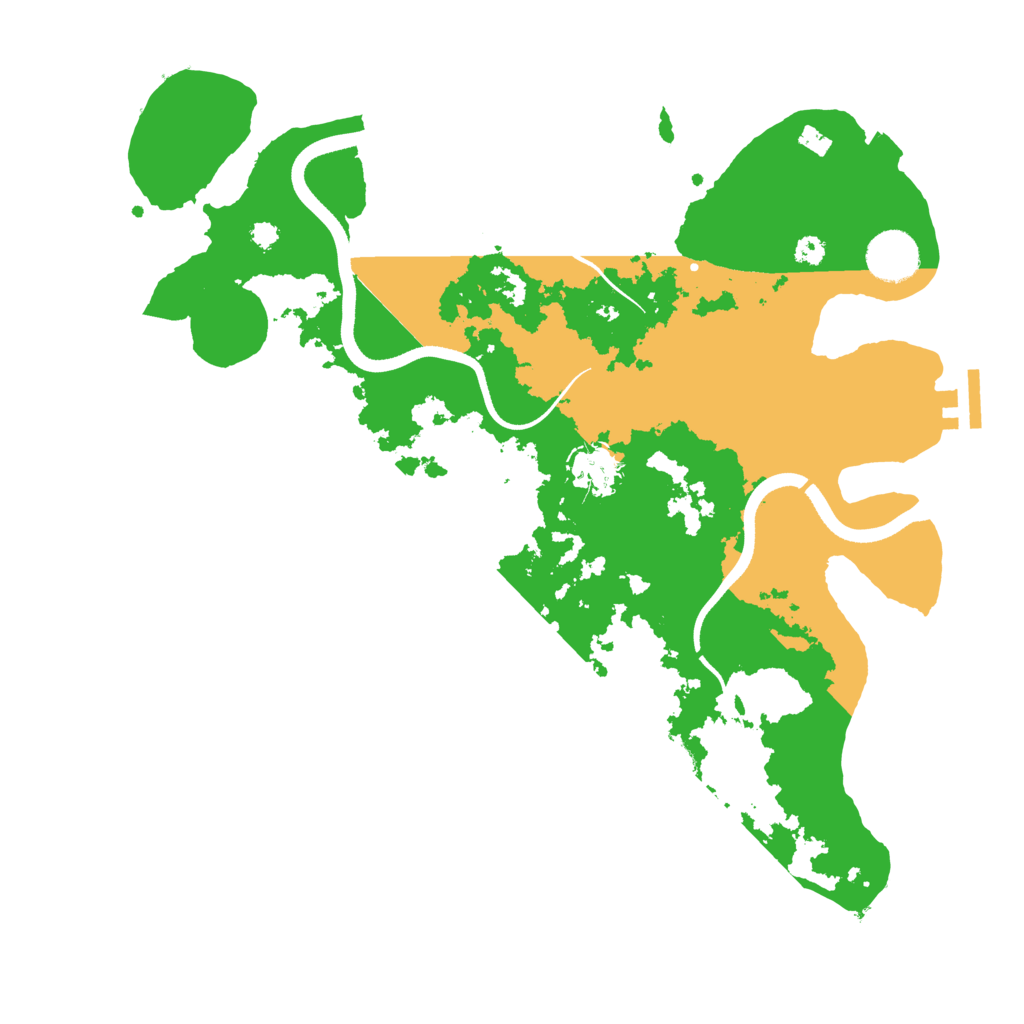 Biome Rust Map: Procedural Map, Size: 3500, Seed: 62640752