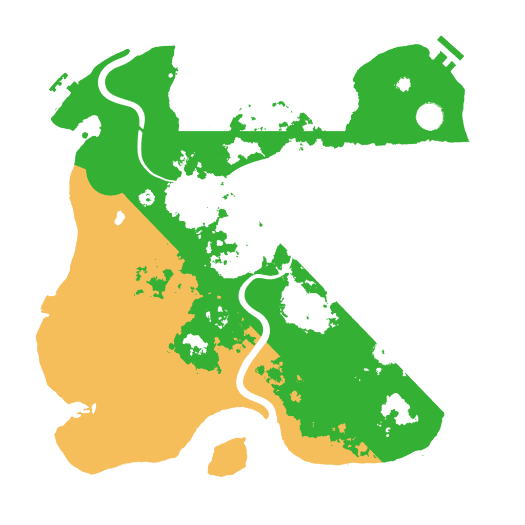Biome Rust Map: Procedural Map, Size: 3400, Seed: 308567556