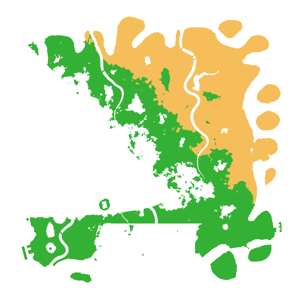 Biome Rust Map: Procedural Map, Size: 4500, Seed: 170841325