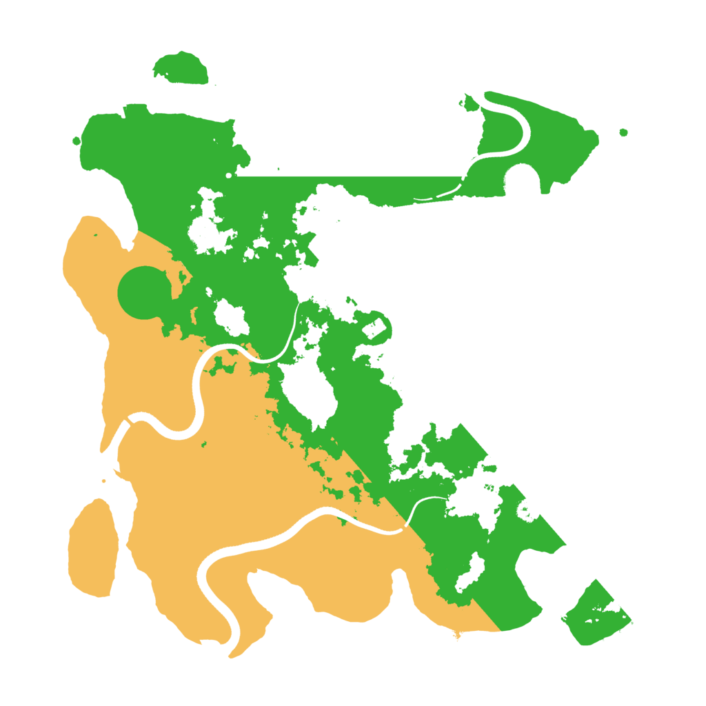 Biome Rust Map: Procedural Map, Size: 3500, Seed: 608032277