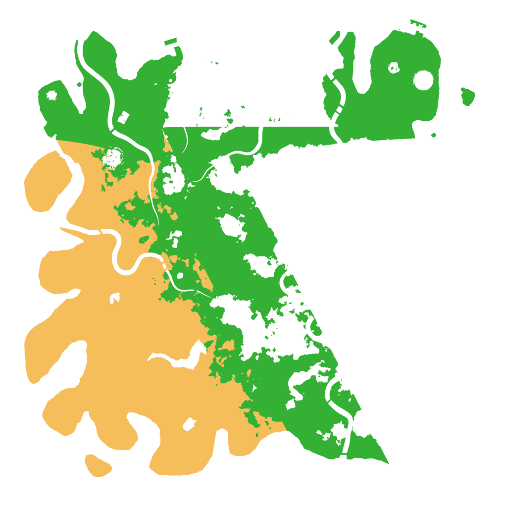 Biome Rust Map: Procedural Map, Size: 4500, Seed: 487844833
