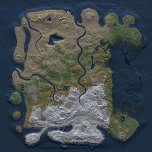 Thumbnail Rust Map: Procedural Map, Size: 4250, Seed: 1640931089, 17 Monuments