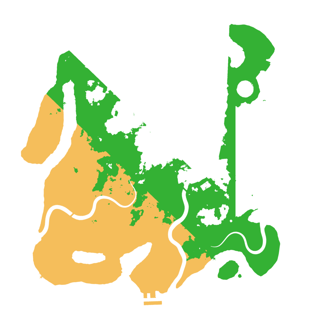 Biome Rust Map: Procedural Map, Size: 3500, Seed: 833079069