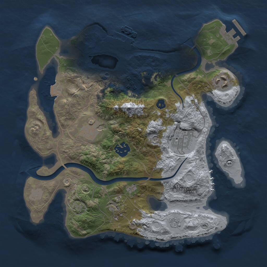 Rust Map: Procedural Map, Size: 2800, Seed: 82626854, 12 Monuments