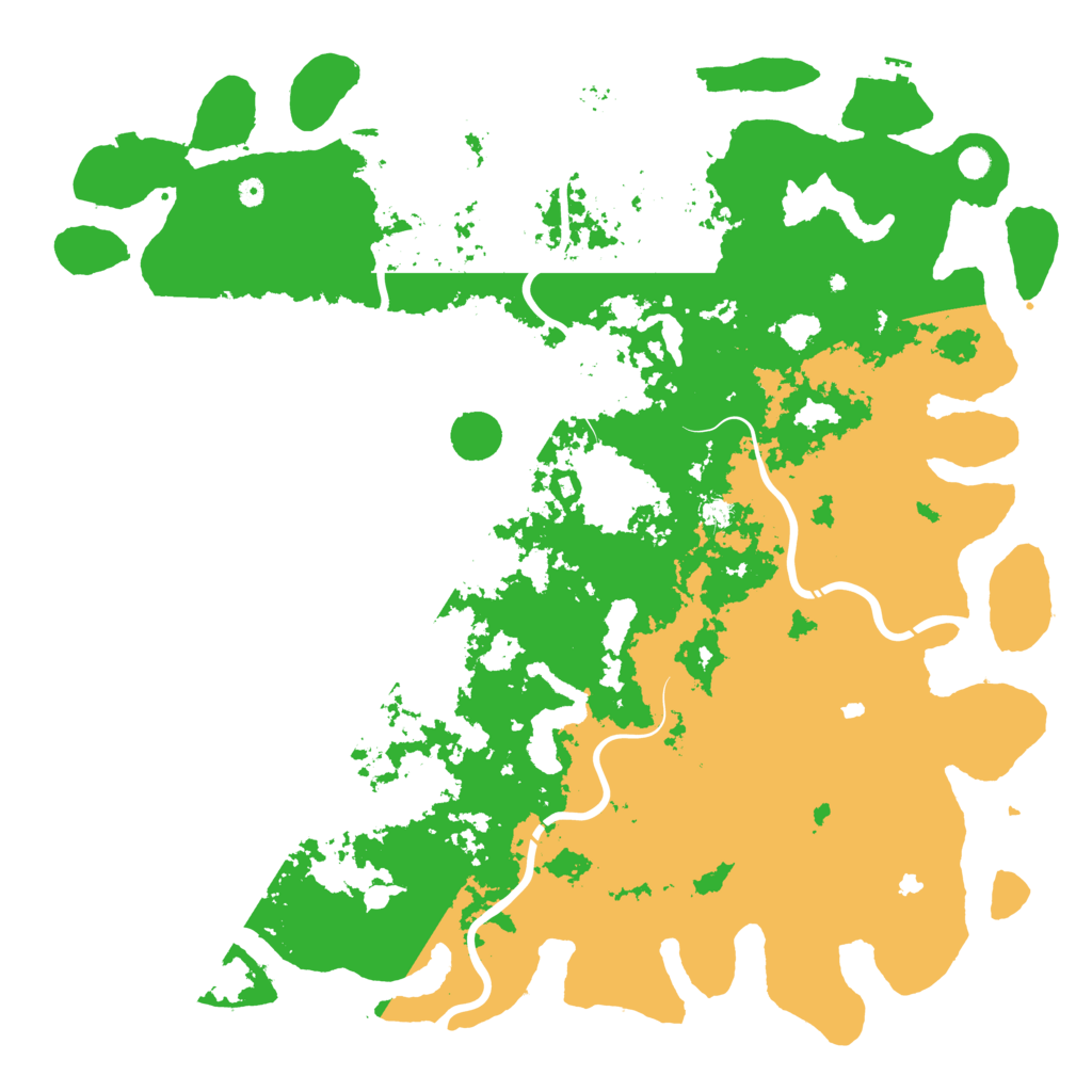 Biome Rust Map: Procedural Map, Size: 6000, Seed: 6500