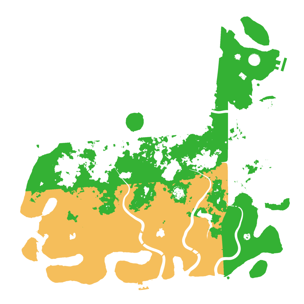 Biome Rust Map: Procedural Map, Size: 4500, Seed: 1305577242