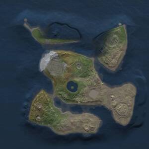 Thumbnail Rust Map: Procedural Map, Size: 2000, Seed: 124221, 4 Monuments