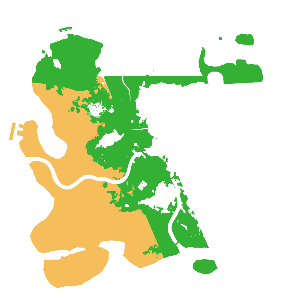 Biome Rust Map: Procedural Map, Size: 3500, Seed: 1062415917