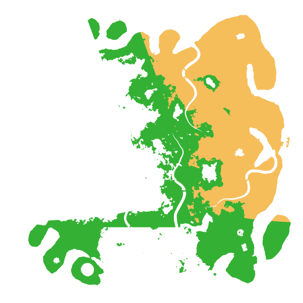Biome Rust Map: Procedural Map, Size: 4500, Seed: 1196781152