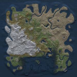 Thumbnail Rust Map: Procedural Map, Size: 5000, Seed: 552573274, 17 Monuments