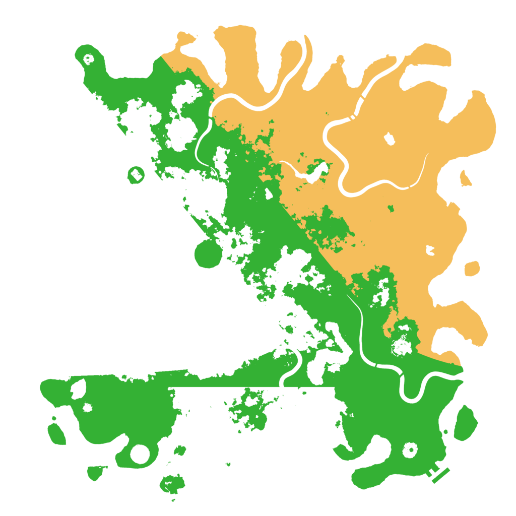 Biome Rust Map: Procedural Map, Size: 5000, Seed: 552573274