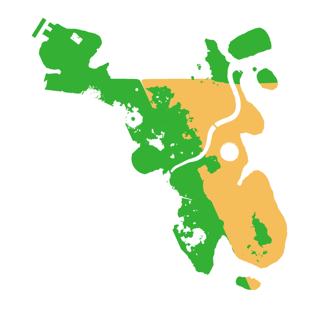 Biome Rust Map: Procedural Map, Size: 3000, Seed: 17563