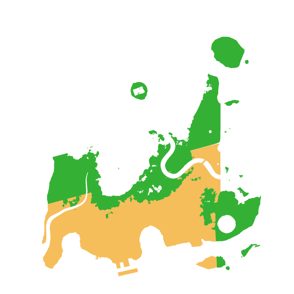 Biome Rust Map: Procedural Map, Size: 3000, Seed: 2025100515