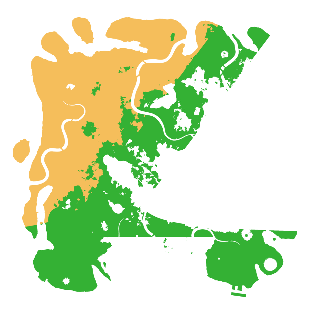 Biome Rust Map: Procedural Map, Size: 4300, Seed: 975062