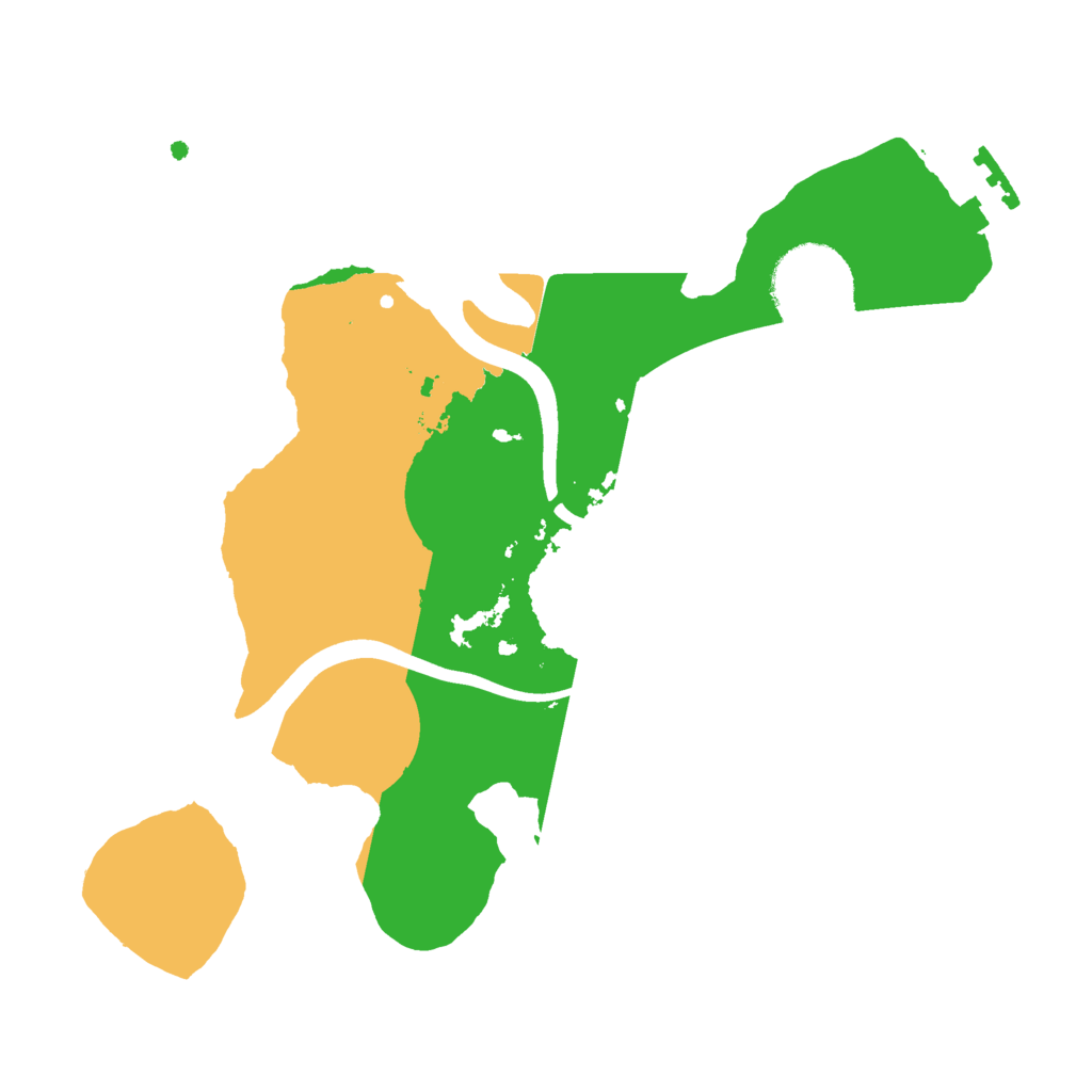 Biome Rust Map: Procedural Map, Size: 2400, Seed: 144658599