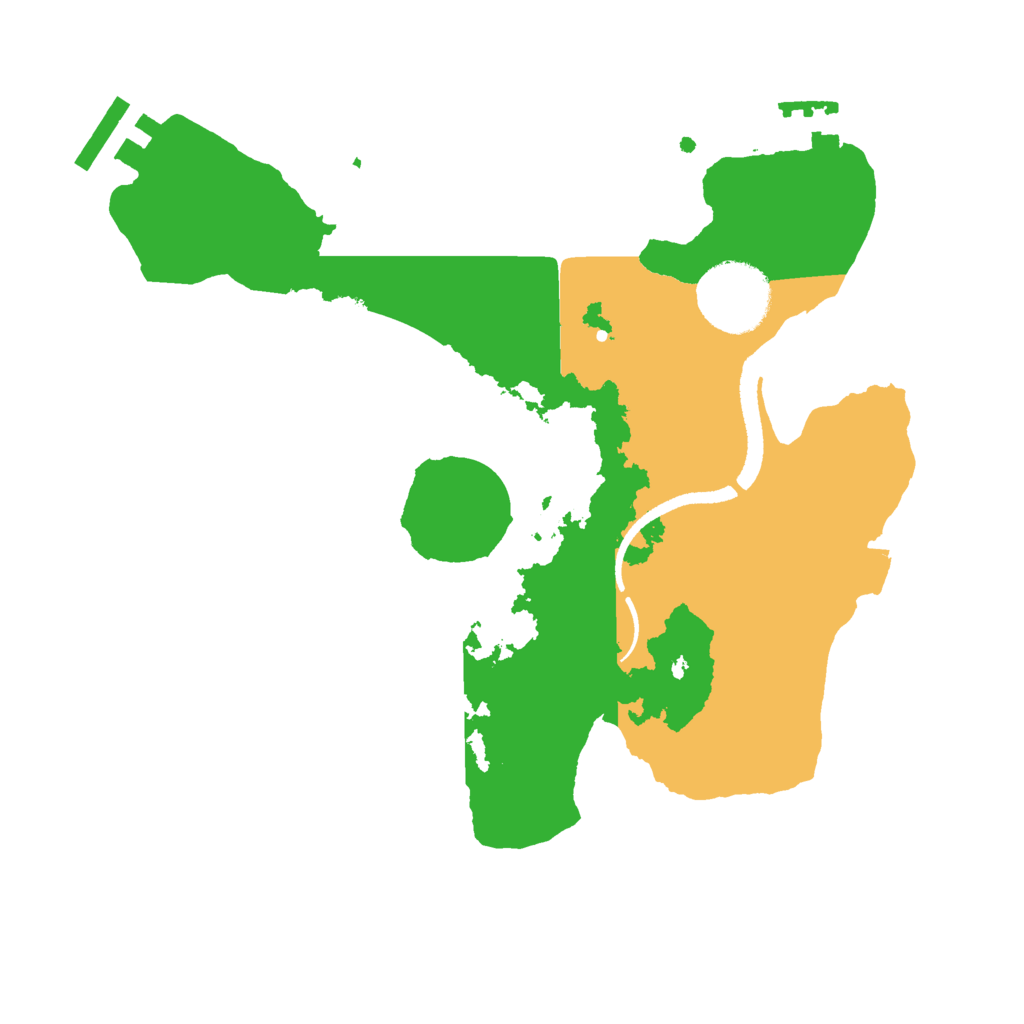 Biome Rust Map: Procedural Map, Size: 2600, Seed: 798465123