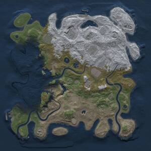 Thumbnail Rust Map: Procedural Map, Size: 4000, Seed: 93552738, 15 Monuments
