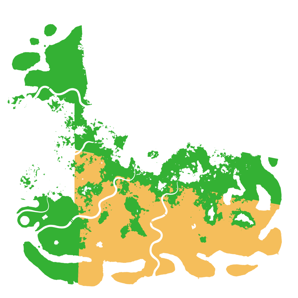 Biome Rust Map: Procedural Map, Size: 6000, Seed: 1054876937