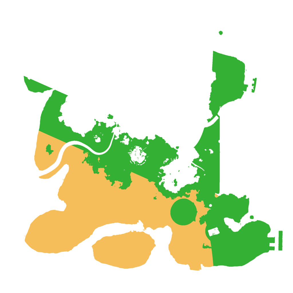 Biome Rust Map: Procedural Map, Size: 3000, Seed: 37654