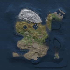 Thumbnail Rust Map: Procedural Map, Size: 2000, Seed: 1528277695, 4 Monuments