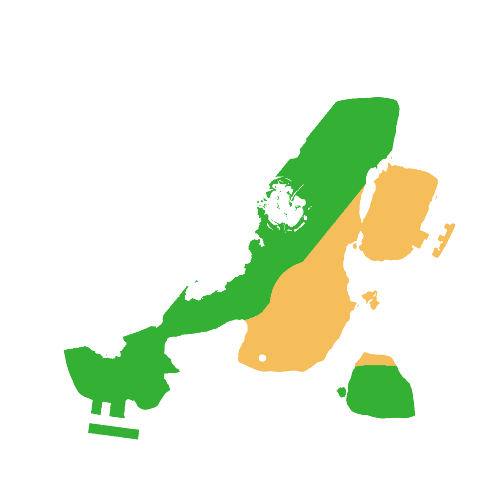 Biome Rust Map: Procedural Map, Size: 2000, Seed: 775159719