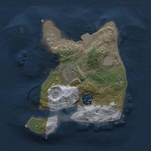 Thumbnail Rust Map: Procedural Map, Size: 2000, Seed: 1161229211, 6 Monuments