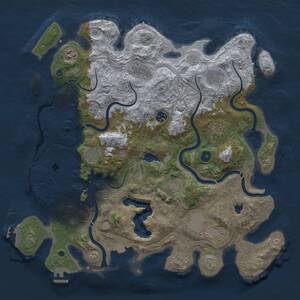 Thumbnail Rust Map: Procedural Map, Size: 4250, Seed: 732669691, 15 Monuments