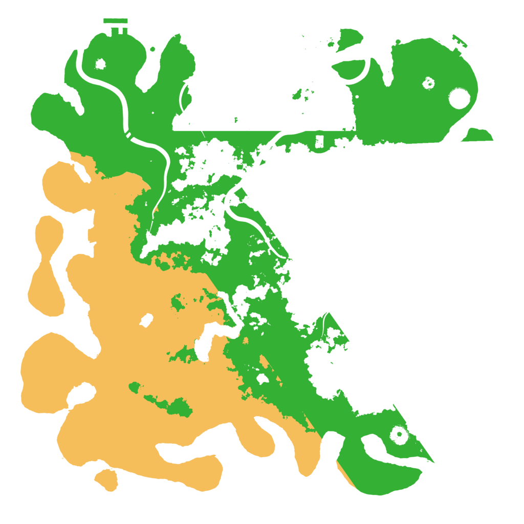 Biome Rust Map: Procedural Map, Size: 4400, Seed: 40720247