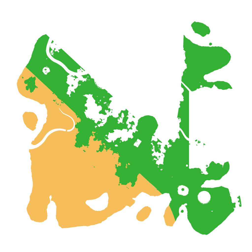 Biome Rust Map: Procedural Map, Size: 3500, Seed: 12208