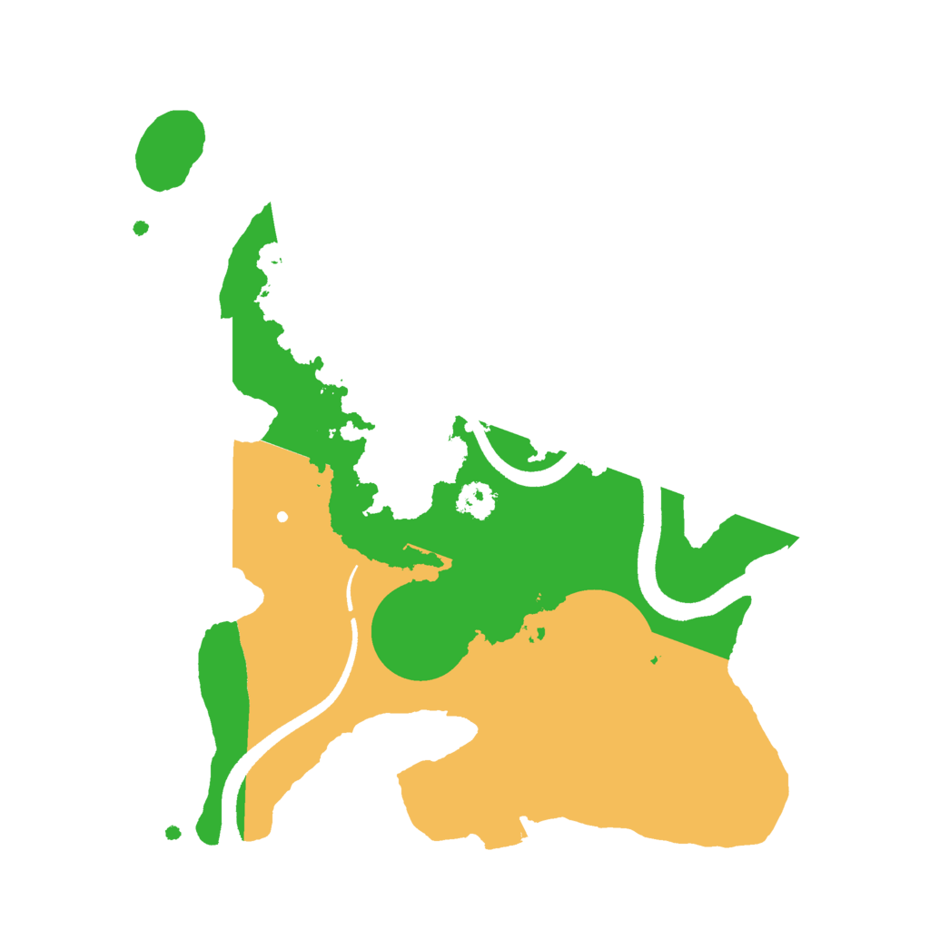 Biome Rust Map: Procedural Map, Size: 2500, Seed: 108543595