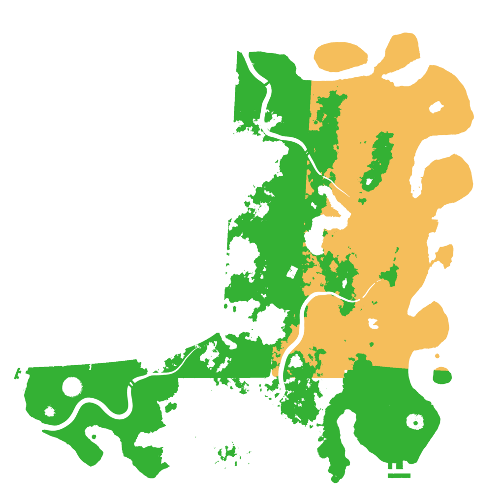 Biome Rust Map: Procedural Map, Size: 4500, Seed: 34563467