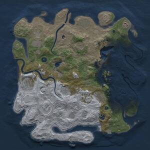 Thumbnail Rust Map: Procedural Map, Size: 4250, Seed: 844869062, 17 Monuments