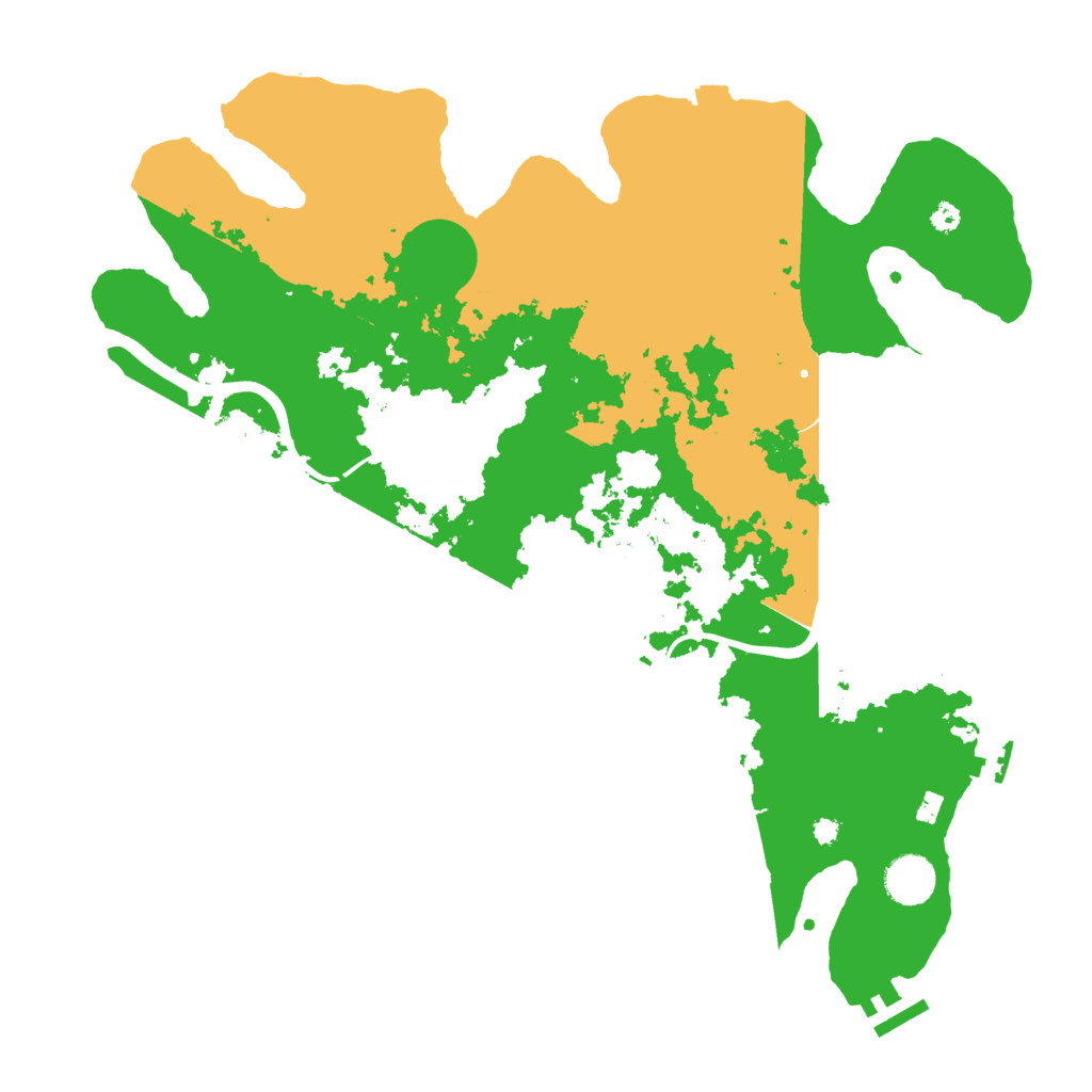 Biome Rust Map: Procedural Map, Size: 3800, Seed: 5102025
